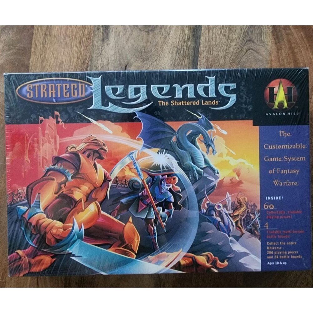 Vintage Stratego Legends The Shattered Lands Board Game New Sealed Avalon Hill